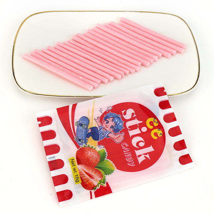 HALAL 16g Strawberry Flavor CC Stick Straw Powder Candy CH-C129