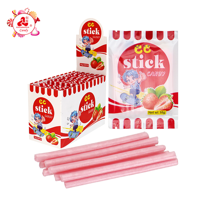 HALAL 16g Strawberry Flavor CC Stick Straw Powder Candy CH-C129