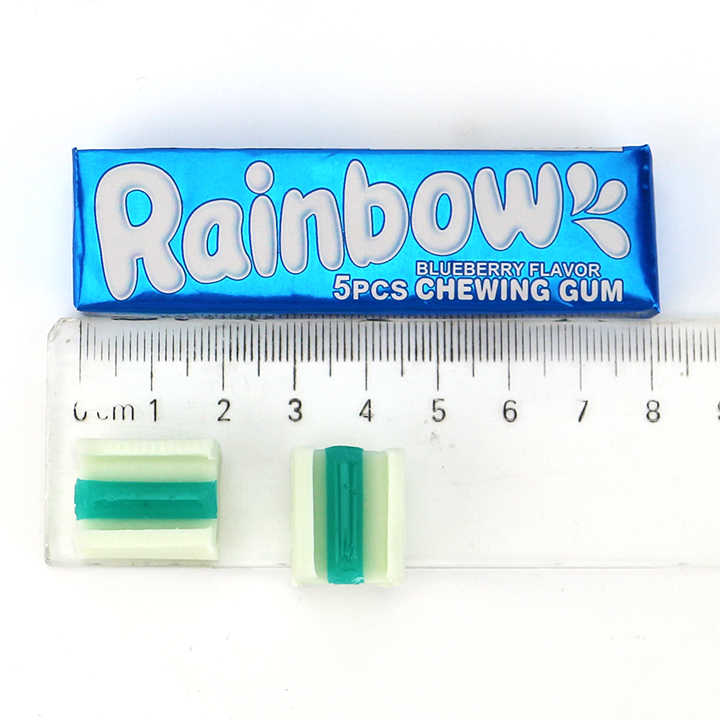 5pcs Assorted Rainbows Jelly Chewing Bubble Gum CH-E362