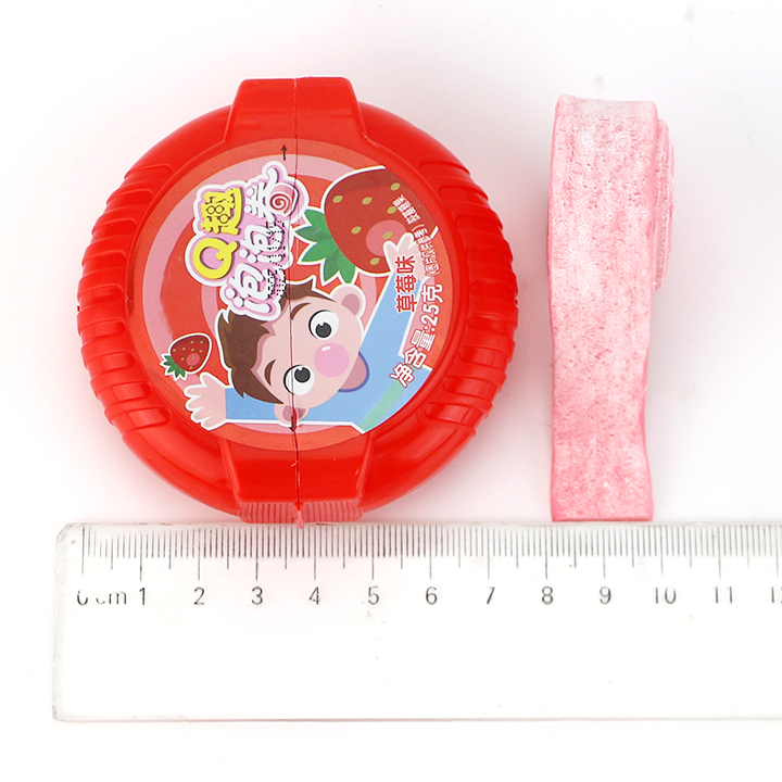 HALAL 25g Big Size Fruity Roll Chewing Bubble Gum CH-E363