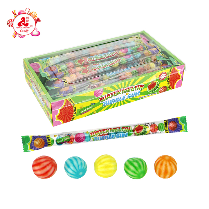 11g Colorful Mini watermelon shaped bubble gum CH-E365