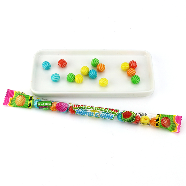 11g Colorful Mini watermelon shaped bubble gum CH-E365