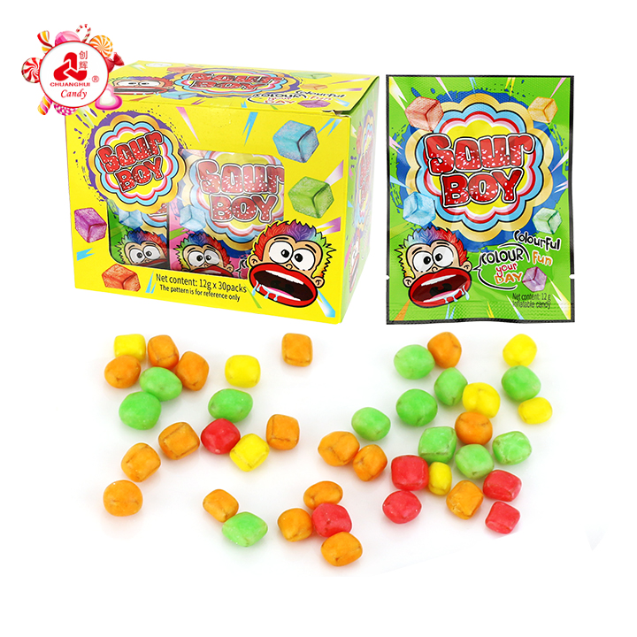 Colorful Sour Boy Super acid chewy gummy candy bean CH-J769