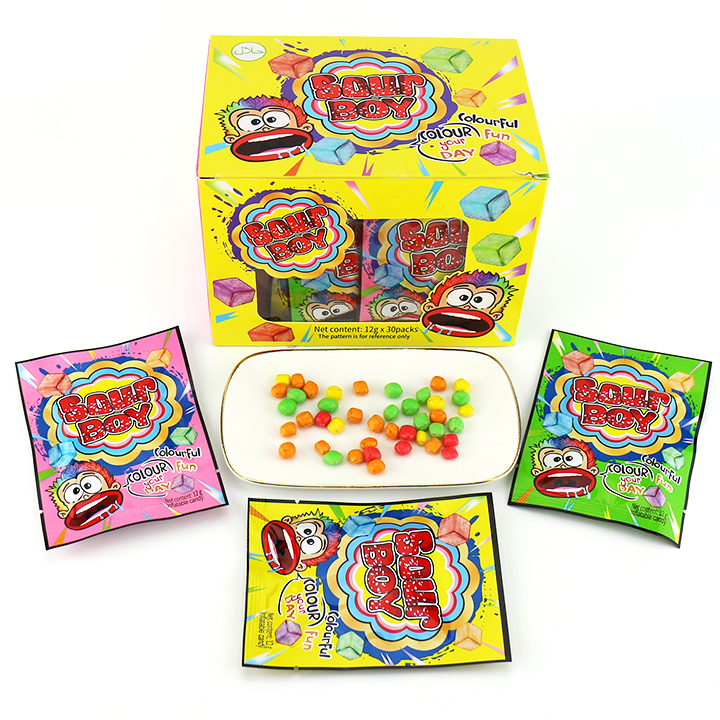 Colorful Sour Boy Super acid chewy gummy candy bean CH-J769