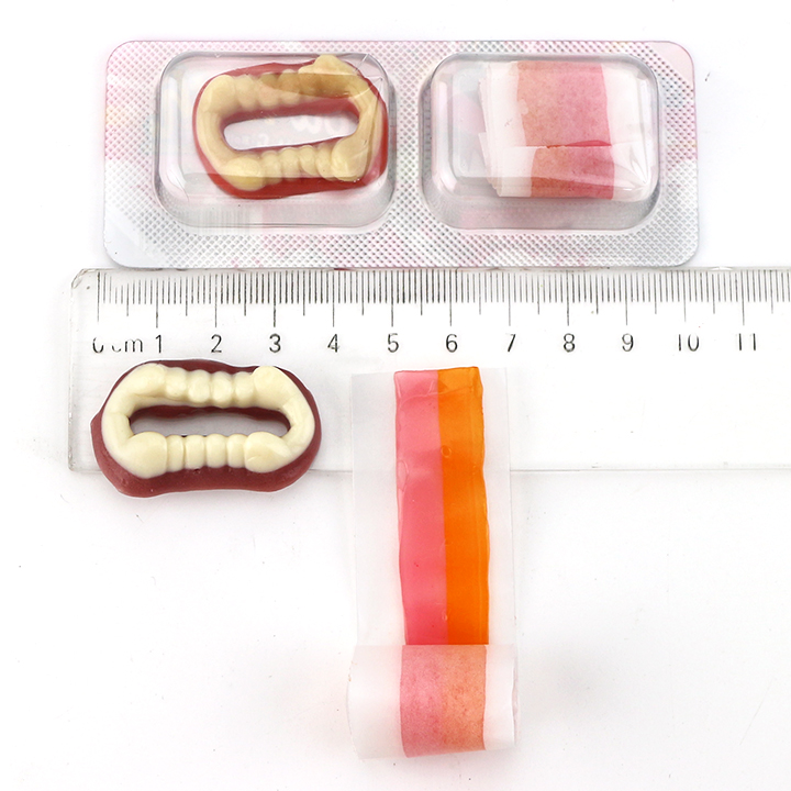 2-in-1 Roll teeth gummy candy & jelly roll candy CH-J773