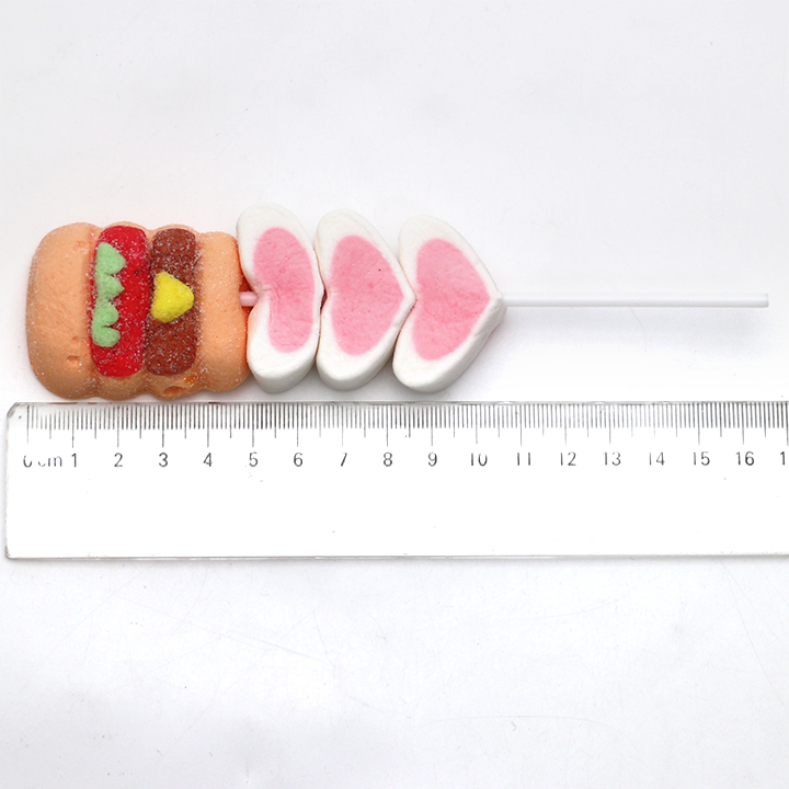 Cartoon Western Style Fast Food & Love Heart Stick Marshmallow pop Lollipop CH-M243