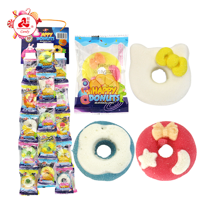 Cartoon style Happy Donut doughnut shape big marshmallow candy CH-M245