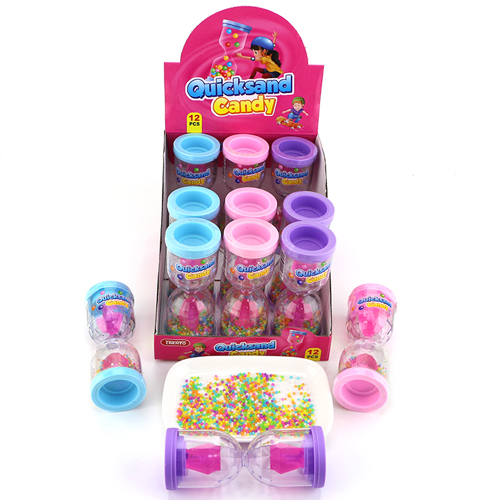 Time Hourglass quicksand candy diamond pop lollipop with mini candies CH-N782