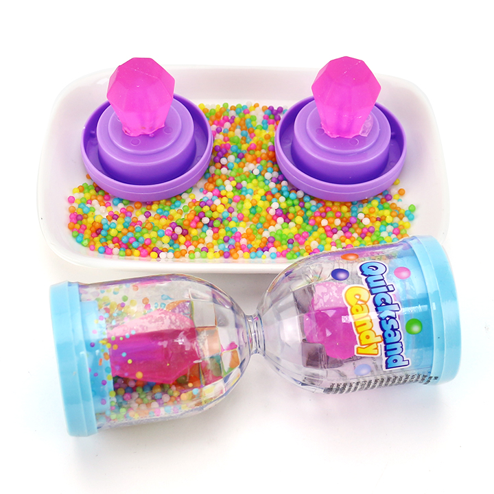Time Hourglass quicksand candy diamond pop lollipop with mini candies CH-N782