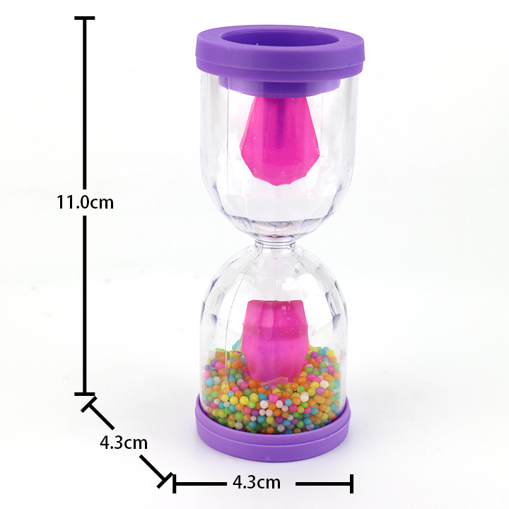 Time Hourglass quicksand candy diamond pop lollipop with mini candies CH-N782