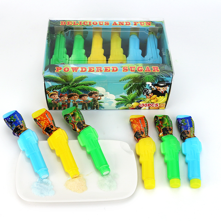 Cartoon gun shape bottle packaging Sour powder candy gun CH-N783