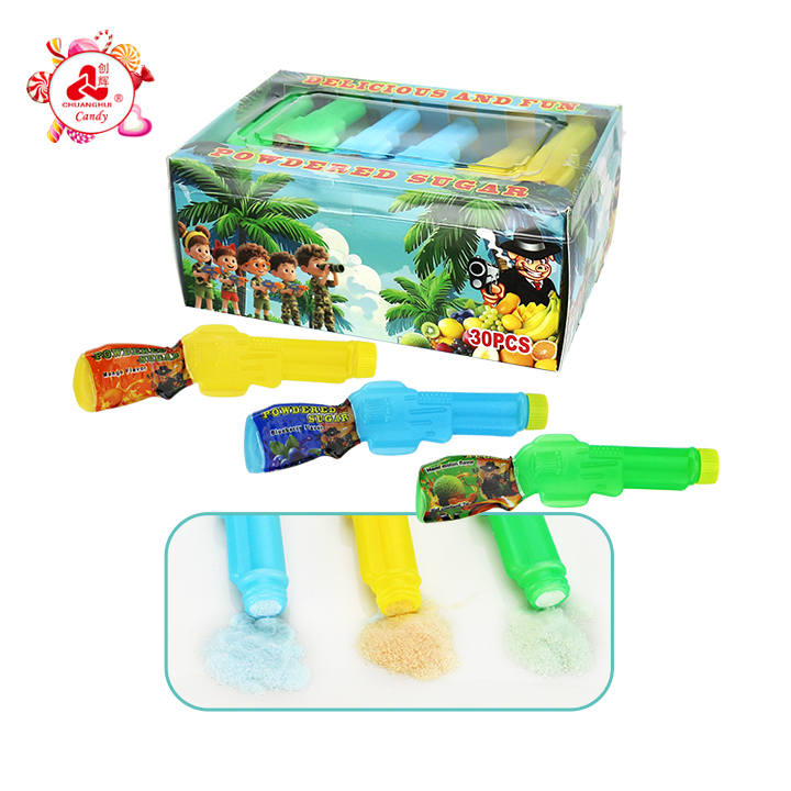 Cartoon gun shape bottle packaging Sour powder candy gun CH-N783