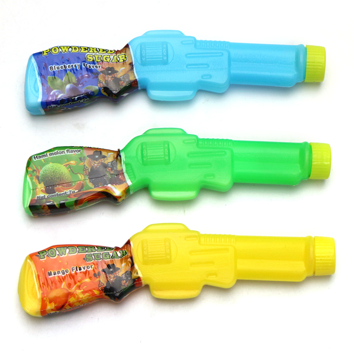 Cartoon gun shape bottle packaging Sour powder candy gun CH-N783