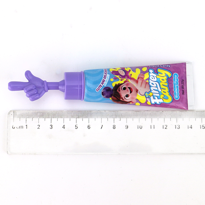Cartoon index finger toothpaste shape squeezing jam liquid candy CH-N785