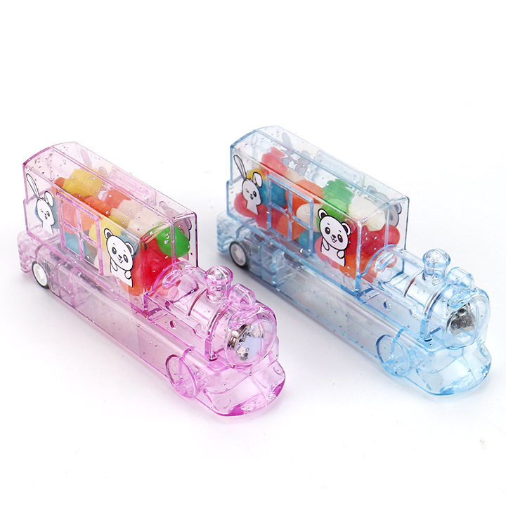 LED lighting train big pullback car toy candy CH-TB256