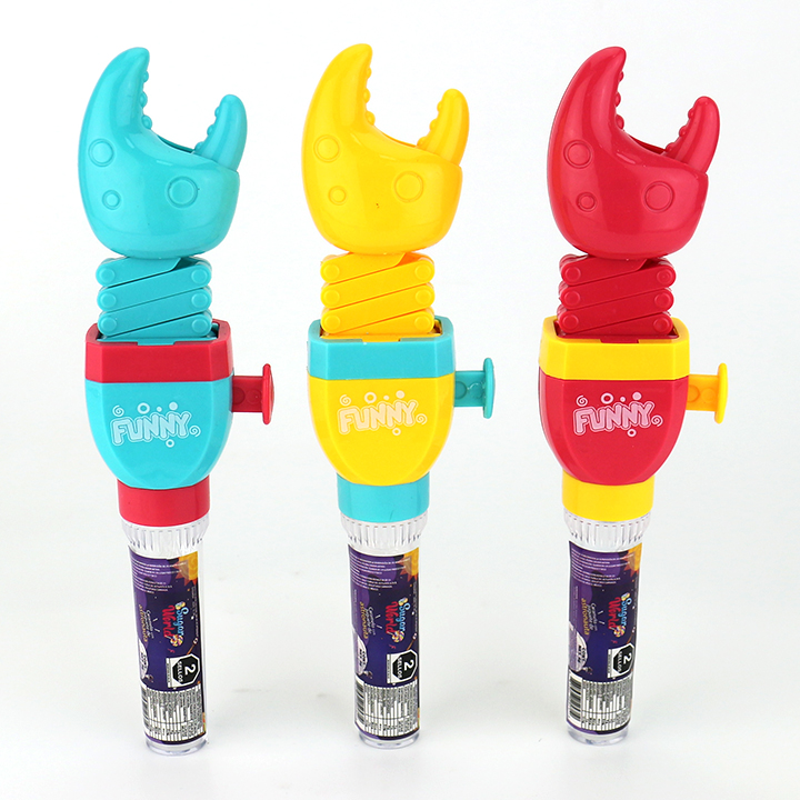 Cartoon crab claw Spring Telescopic Bite Toy Candy CH-TB259
