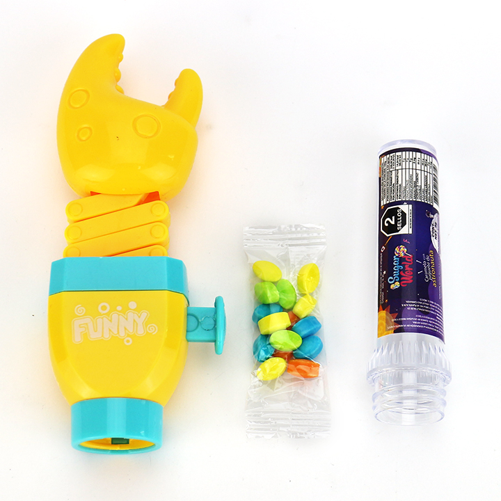 Cartoon crab claw Spring Telescopic Bite Toy Candy CH-TB259