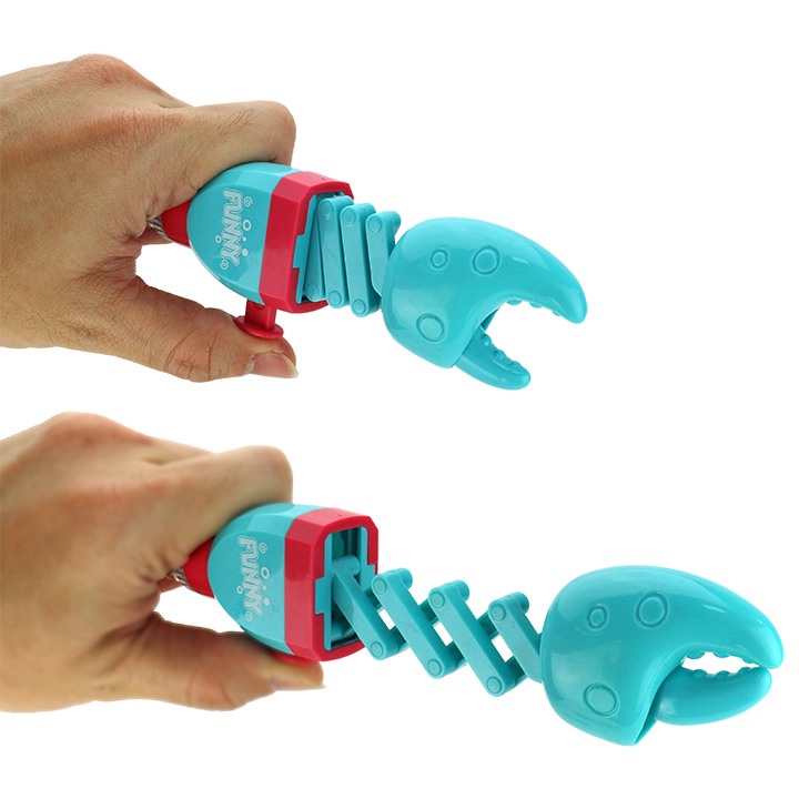 Cartoon crab claw Spring Telescopic Bite Toy Candy CH-TB259