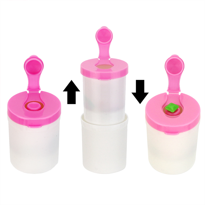 Sweetie bubble gum in retractable bottle packaging Mini square gumCH-N790-1
