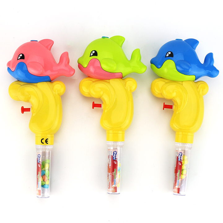 Cartoon Dolphin Shaped Water Gun Press Spray Water Toy Candy CH-TB261