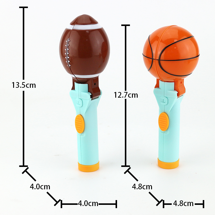 Funny Football Basketball Soccer Theme Surprise Toy Candy Lollipop CH-TB262