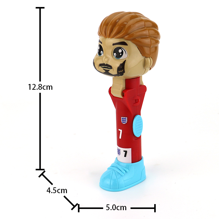 Cartoon Football Star soccer player surprise lollipop toy candy CH-TB263