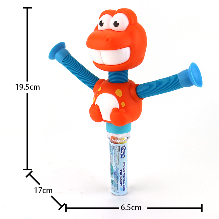 Cartoon Stretching Dinosaur Candy Toy Telescopic Suction Cup Toy Candy CH-TB264