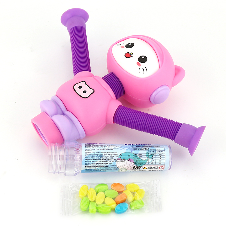 Cartoon Stretching Cat Candy Toy Telescopic Suction Cup Toy Candy CH-TB265