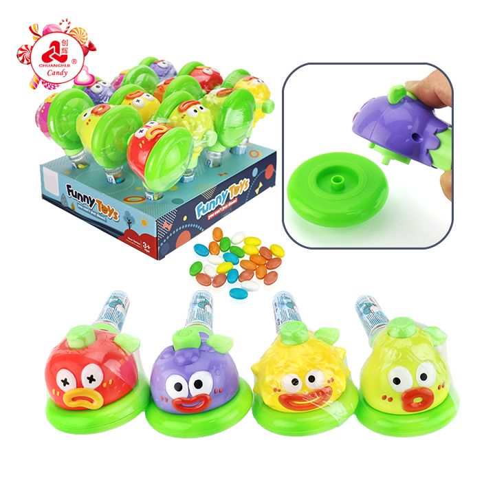 Candy toy expression Cartoon Fruits Gyroscope spinning top toy candy CH-TB266