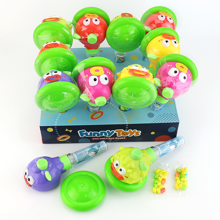 Candy toy expression Cartoon Fruits Gyroscope spinning top toy candy CH-TB266