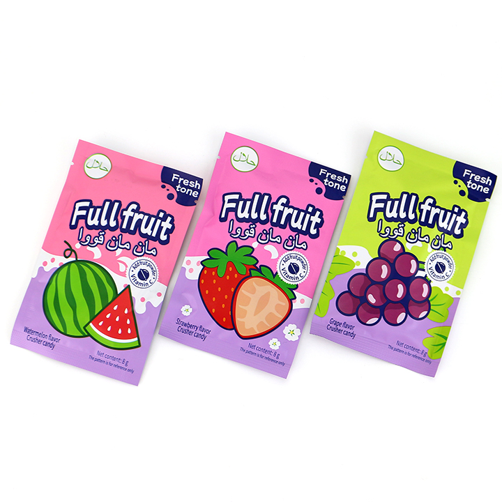Assorted Fruits Flavor VC Sugar-Free Pressed Tablet Candy Ball in bag CH-Z298