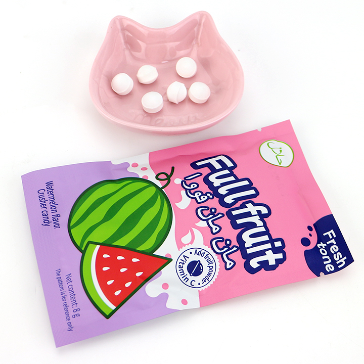 Assorted Fruits Flavor VC Sugar-Free Pressed Tablet Candy Ball in bag CH-Z298