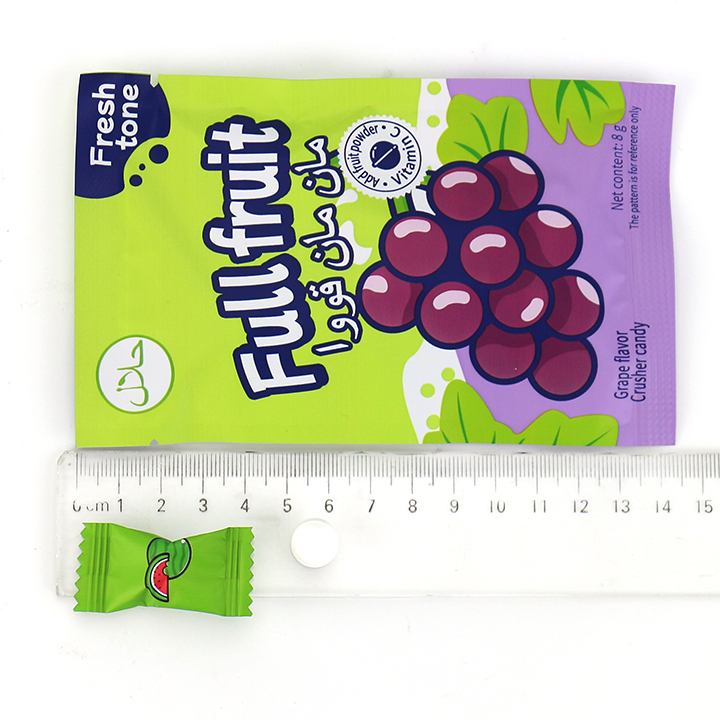 Assorted Fruits Flavor VC Sugar-Free Pressed Tablet Candy Ball in bag CH-Z298