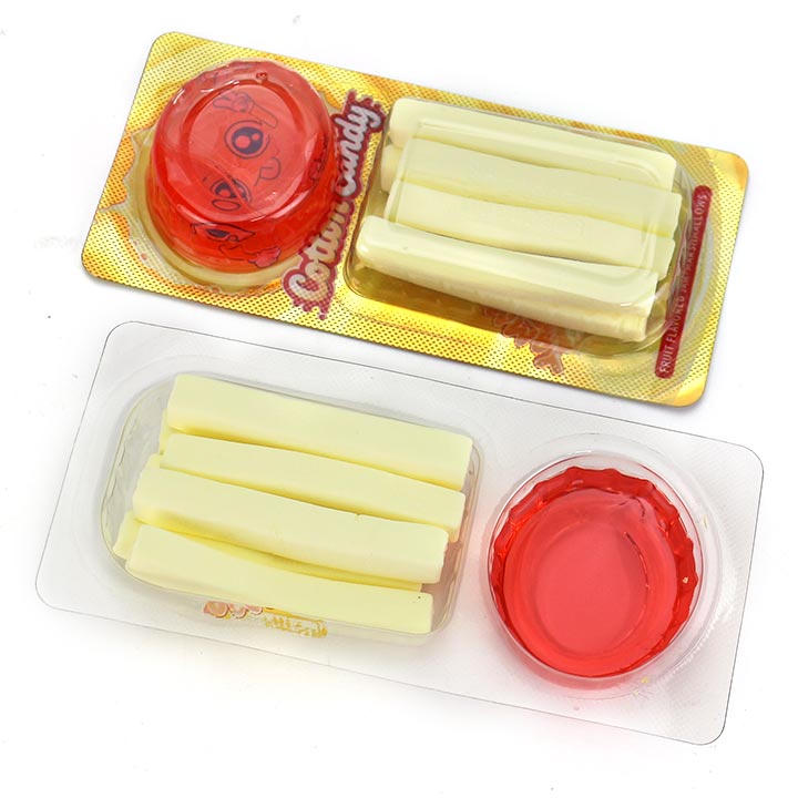 2-in-1 french fries shaped dip marshmallow strips with jam CH-M250
