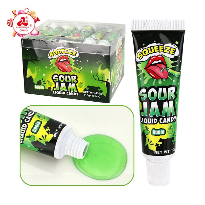 Squeeze toothpaste tube packaging super sour jam liquid candy CH-N787