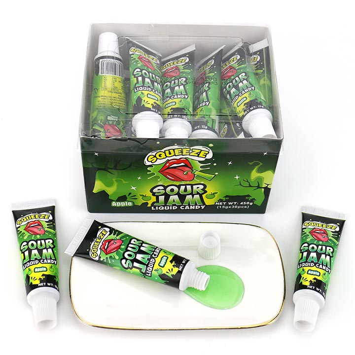 Squeeze toothpaste tube packaging super sour jam liquid candy CH-N787