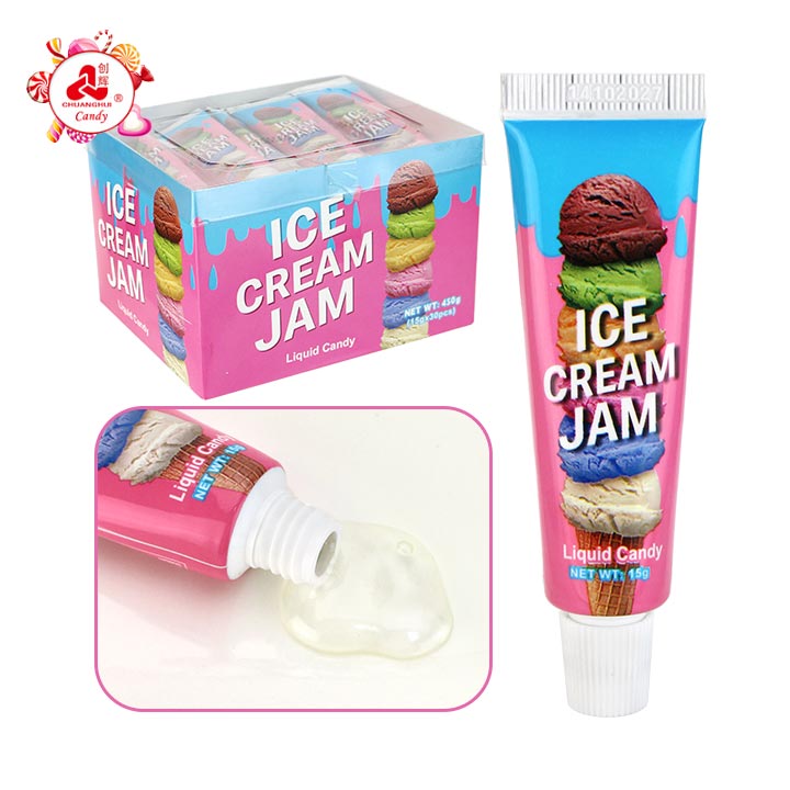 Squeeze toothpaste tube packaging sweet ice cream flavored jam liquid candy CH-N787-1