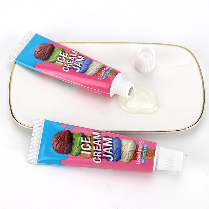 Squeeze toothpaste tube packaging sweet ice cream flavored jam liquid candy CH-N787-1