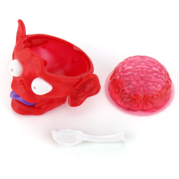 Halloween Devil's Head Toy Monster Brain gel Jam Liquid Candy CH-N791