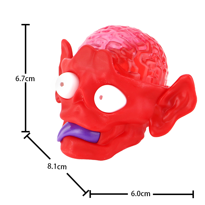 Halloween Devil's Head Toy Monster Brain gel Jam Liquid Candy CH-N791