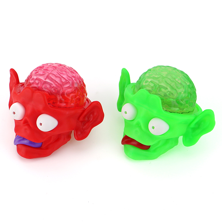 Halloween Devil's Head Toy Monster Brain gel Jam Liquid Candy CH-N791