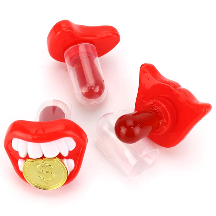 Prank candy Big Bucktooth shaped nipple lollipop candy CH-T1444
