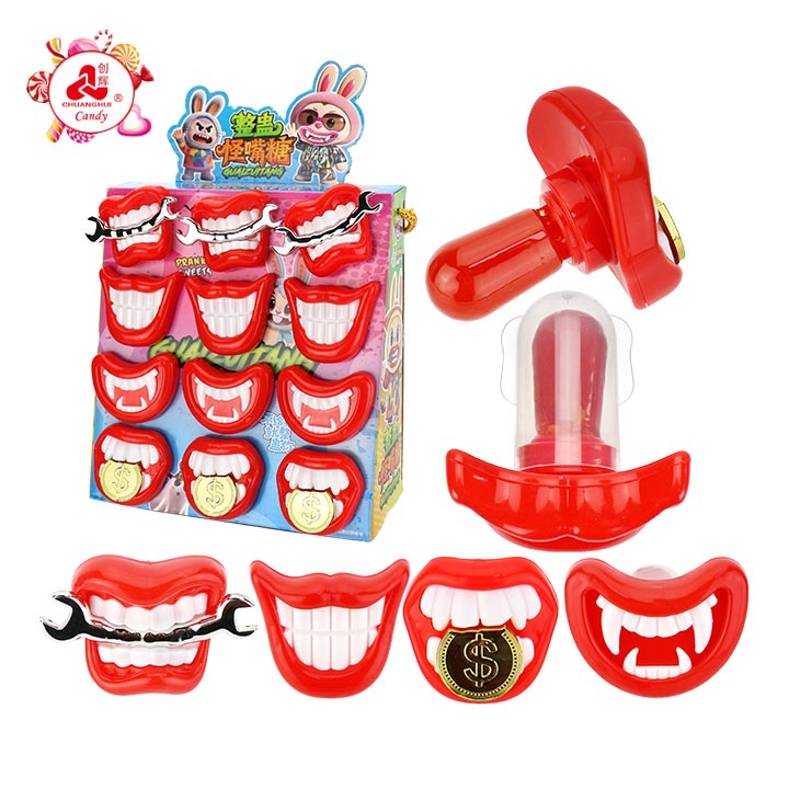 Prank candy Big Bucktooth shaped nipple lollipop candy CH-T1444