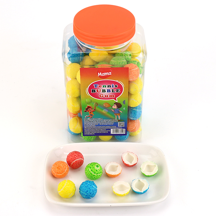 Halal Baseball Shape Fruity Chewing Bubble Gum ball CH-E367