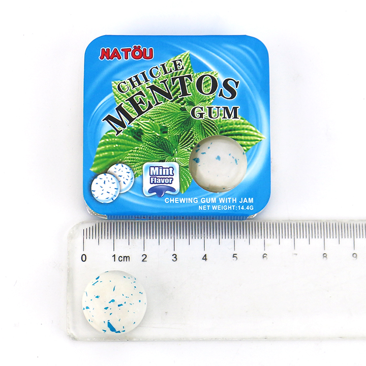 4pcs Chicle Mint Fruity Chewing Bubble Gum with Jam Filled CH-E369