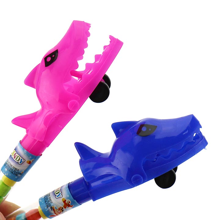 Cartoon Sliding Shark Car Shape Handcart Toy Candy CH-T1449
