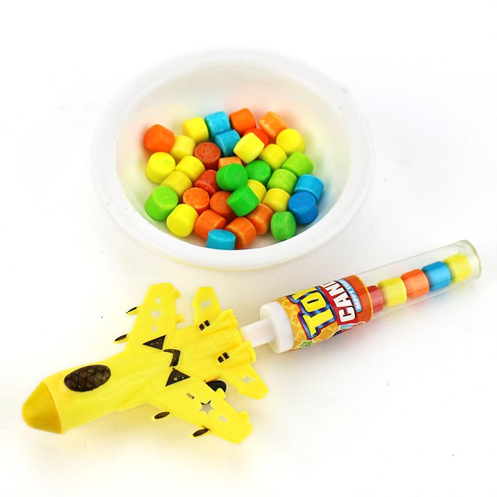 Cartoon Sliding Fighter Plane Shape Crayon Toy Candy CH-T1450