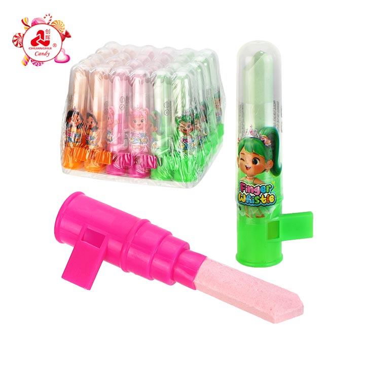 Whistle Lipstick Shaped Pressed Candy Toy with Tablet Lollipop CH-T1451