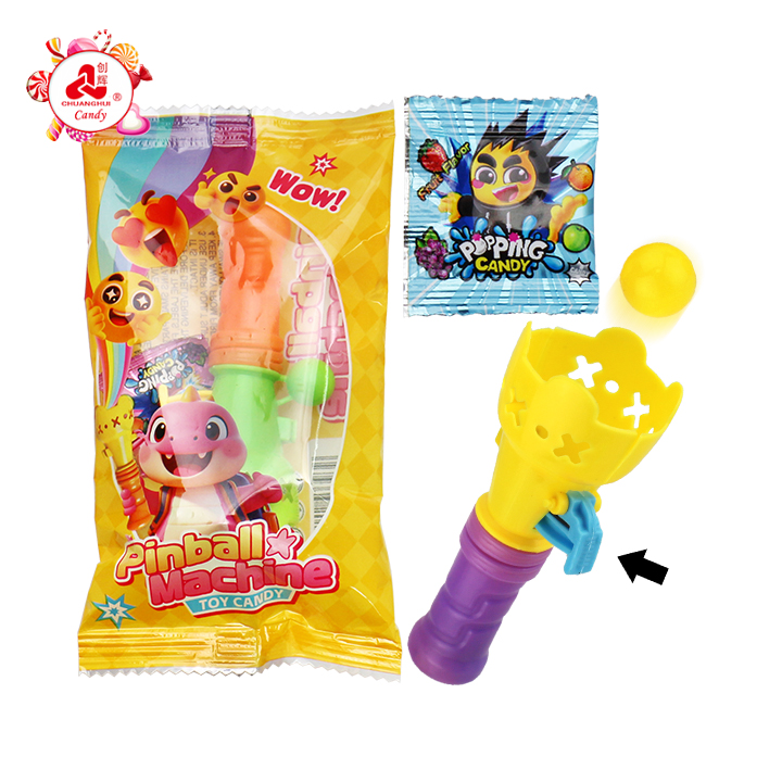 Jumping Basket Catch Bouncing ball pinball machine Toy Candy with popping candy CH-T1455