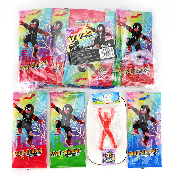 Wall Crawler Sticky Climbing Man Toy Candy with Popping Candy CH-T1456
